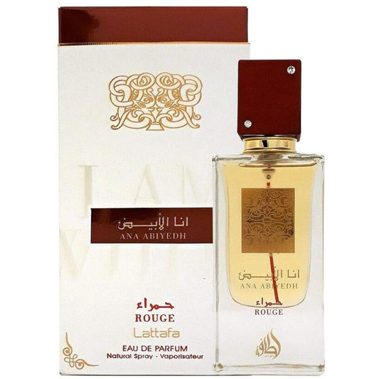 Lattafa Ana Abiyedh Rouge for Unisex Eau de Parfum Spray 2.0 oz
