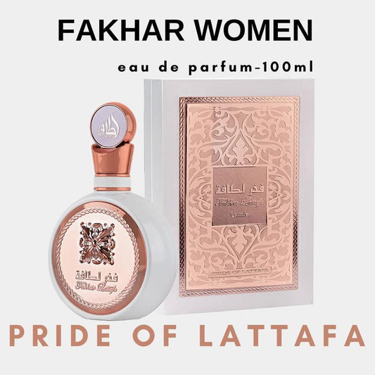 Lattafa Fakhar for Women Eau de Parfum Spray - 3.4 oz