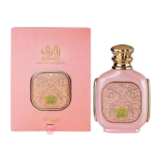 Zimaya Zukhruf Pink Eau De Parfum Spray for Women - 3.4 oz / 100 ml Fragrance Perfume