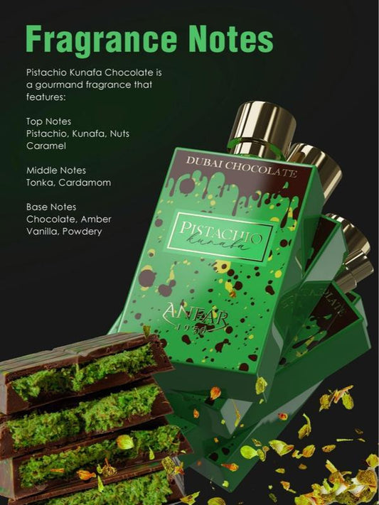 Anfar Dubai Chocolate Pistachio Kunafa Eau de Parfum 2.8 oz