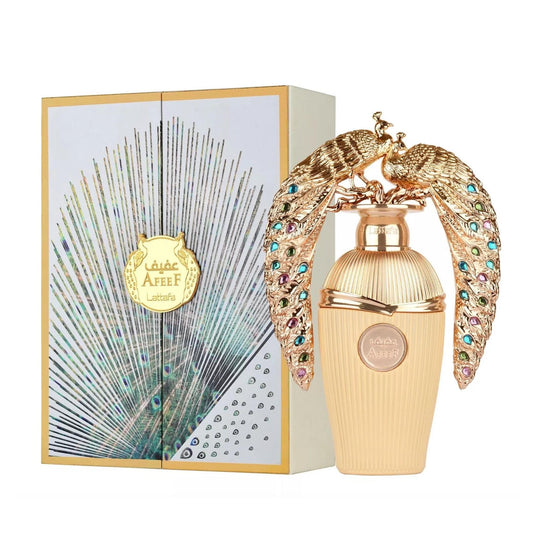 Lattafa Afeef for Unisex Eau de Parfum Spray - 3.4 oz / 100 ml Fragrance Peach