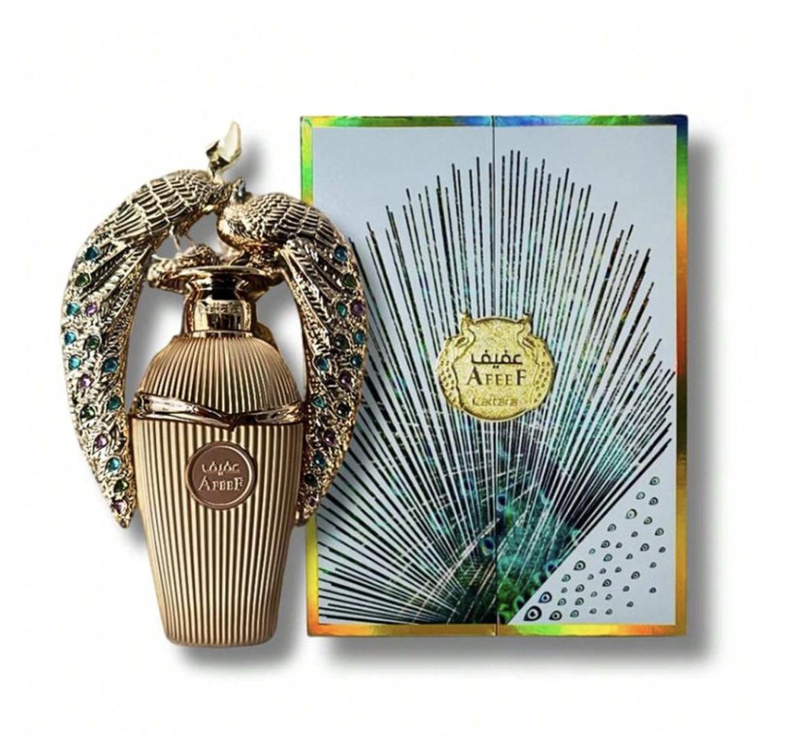 Lattafa Afeef for Unisex Eau de Parfum Spray - 3.4 oz / 100 ml Fragrance Peach