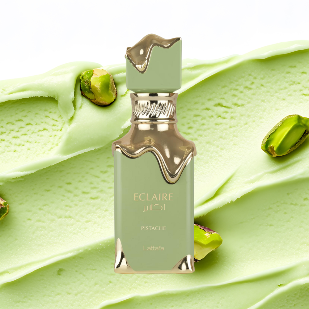 Lattafa Eclaire Pistache Eau de Parfum Spray for Women 3.4 oz