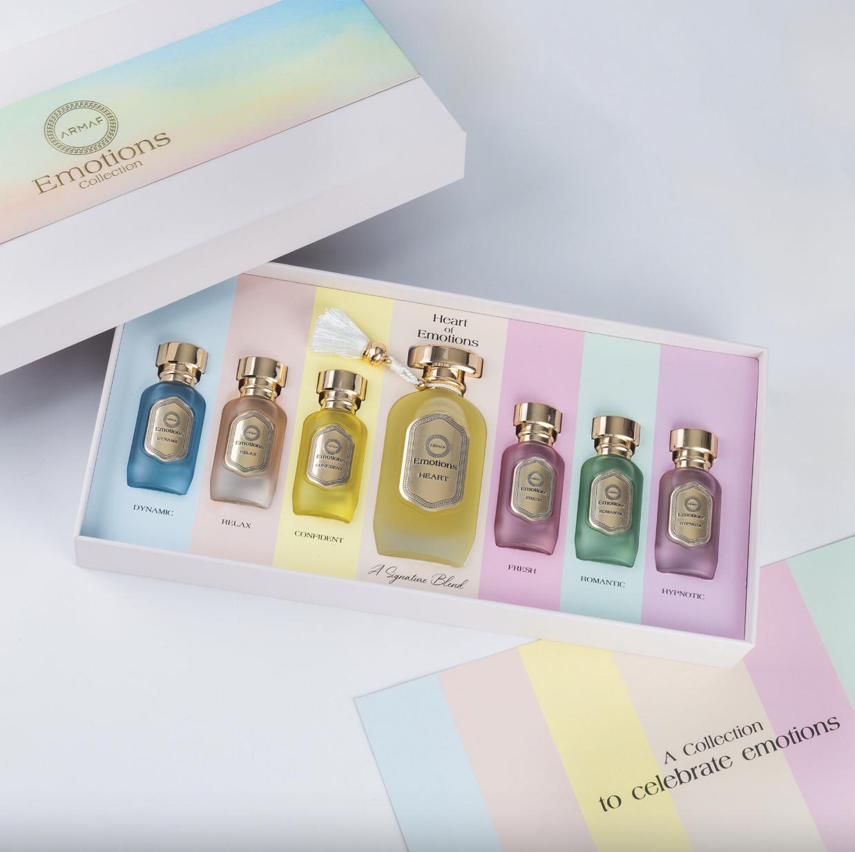 Armaf Emotions Heart Eau de Parfum Unisex Gift Set - 7 Fragrances Blend of Emotions