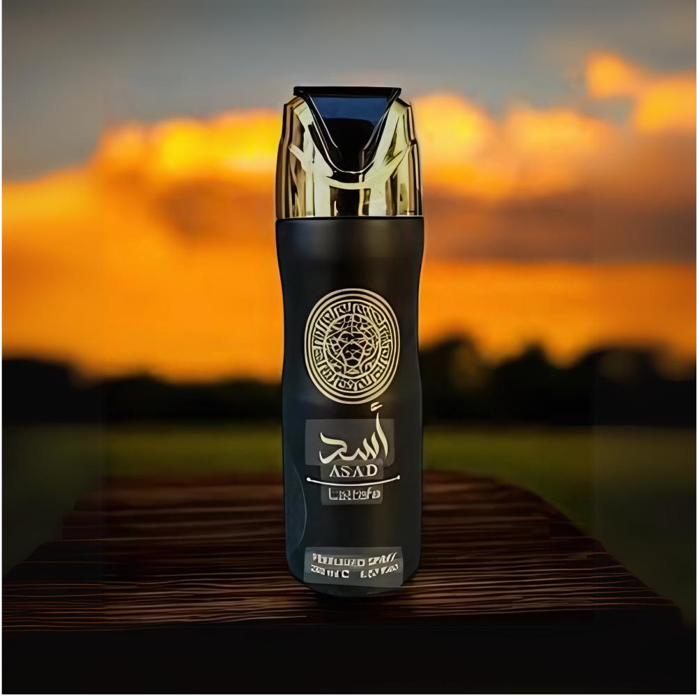 Lattafa Asad Perfumed Deodorant Body Spray for Men 6.67 oz