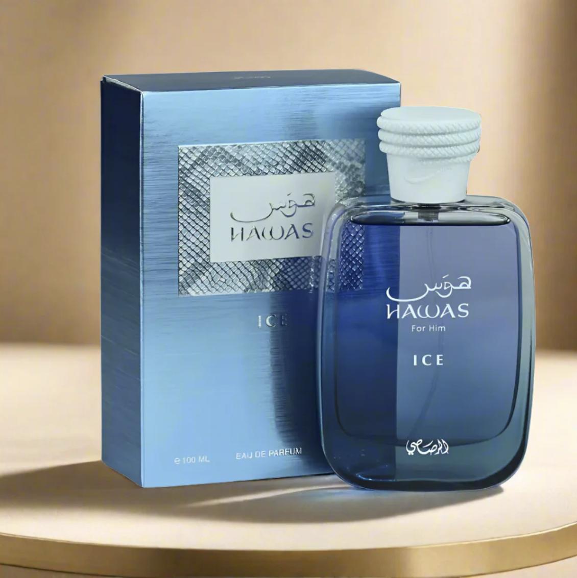 Rasasi Hawas Ice for Men Eau de Parfum Spray - 3.4 oz