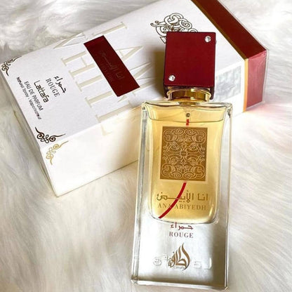 Lattafa Ana Abiyedh Rouge for Unisex Eau de Parfum Spray 2.0 oz