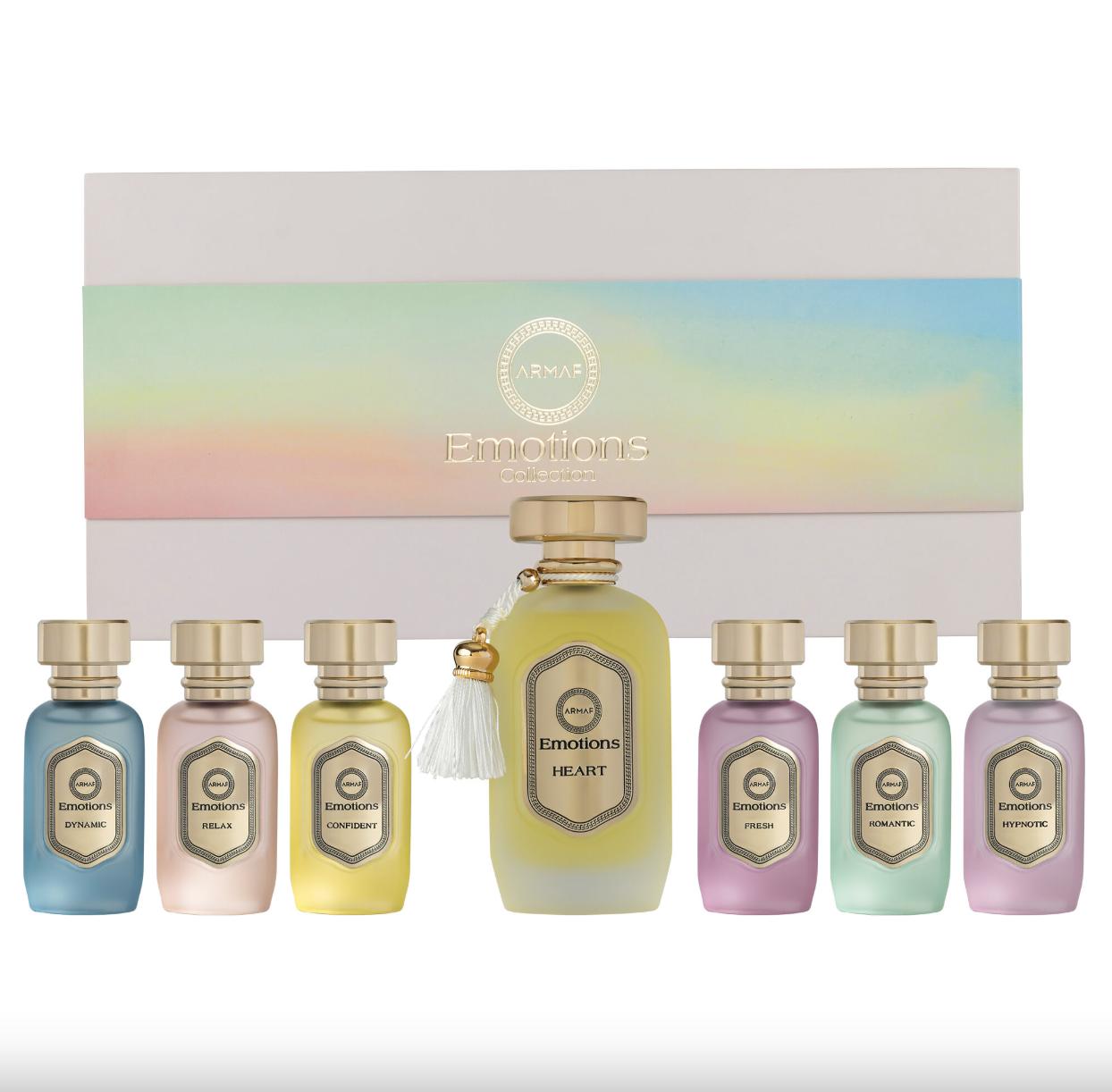 Armaf Emotions Heart Eau de Parfum Unisex Gift Set - 7 Fragrances Blend of Emotions