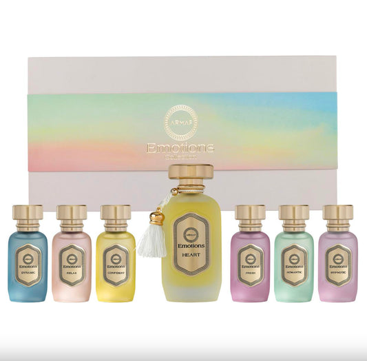 Armaf Emotions Heart Eau de Parfum Unisex Gift Set - 7 Fragrances Blend of Emotions