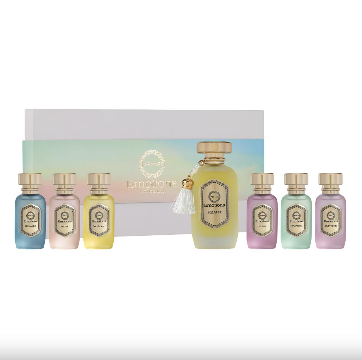 Armaf Emotions Heart Eau de Parfum Unisex Gift Set - 7 Fragrances Blend of Emotions