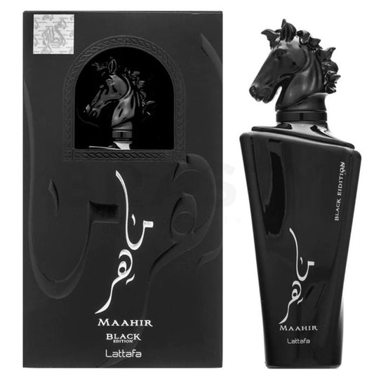 Lattafa Maahir Black Edition Eau de Parfum for Unisex Spray - 3.4 oz