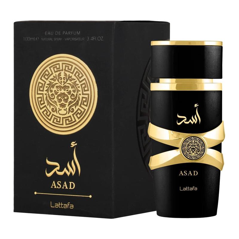 Lattafa Asad Eau de Parfum Spray for Men - 3.4 oz / 100 ml Deodorant Gift