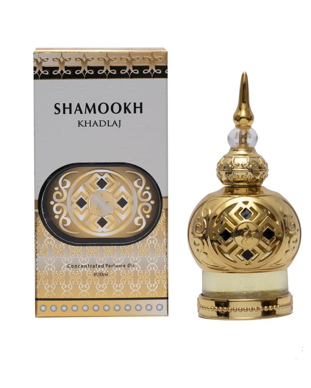 Khadlaj Shamookh Gold Concentrated Perfume Oil - 0.67 oz, Unisex