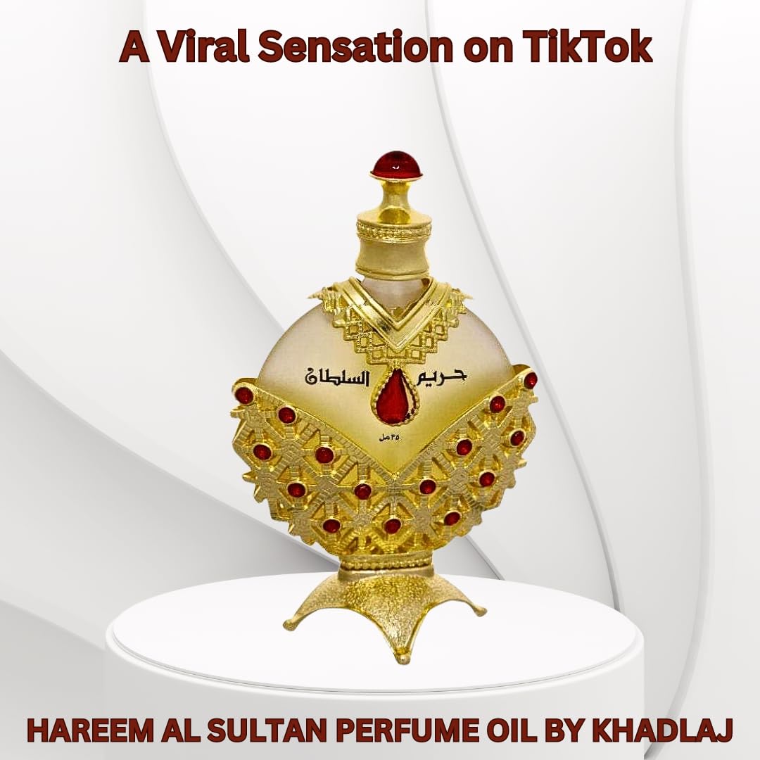 Khadlaj Hareem Al Sultan Gold EDP - 2.5 oz / 75 ml & Hareem Al Sultan Gold CPO - 1.18 oz / 35 ml (BUNDLE)