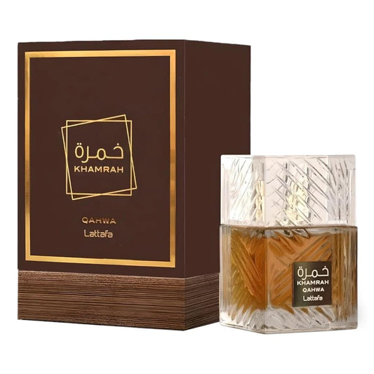 Lattafa Khamrah Qahwa EDP Perfume Unisex Spray 3.4 oz