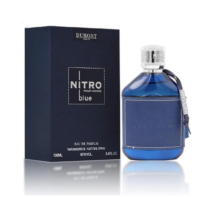 Dumont Nitro Blue Eau De Parfum Scent for Men - 3.4 oz / 100 ml