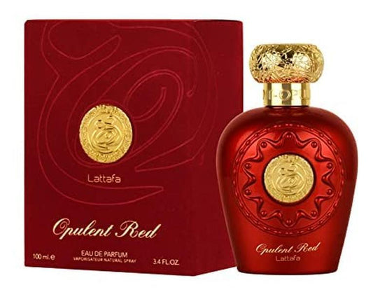 Lattafa Opulent Red Eau de Parfum Spray for Unisex - 3.4 oz