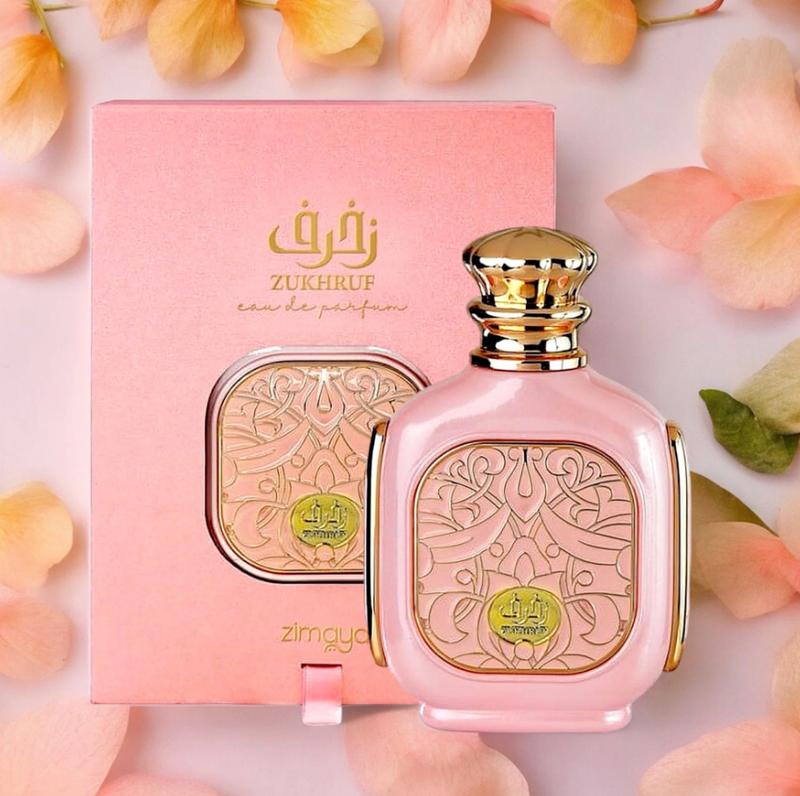 Zimaya Zukhruf Pink Eau De Parfum Spray for Women - 3.4 oz / 100 ml Fragrance Perfume