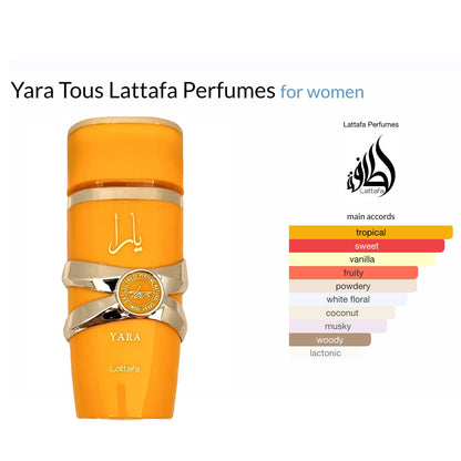 Lattafa Yara Tous EDP Spray for Women 3.4 oz