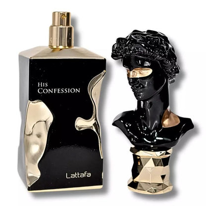 Lattafa His Confession Eau de Parfum Spray for Men - 3.4 oz / 100 ml