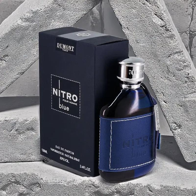 Dumont Nitro Blue Eau De Parfum Scent for Men - 3.4 oz / 100 ml