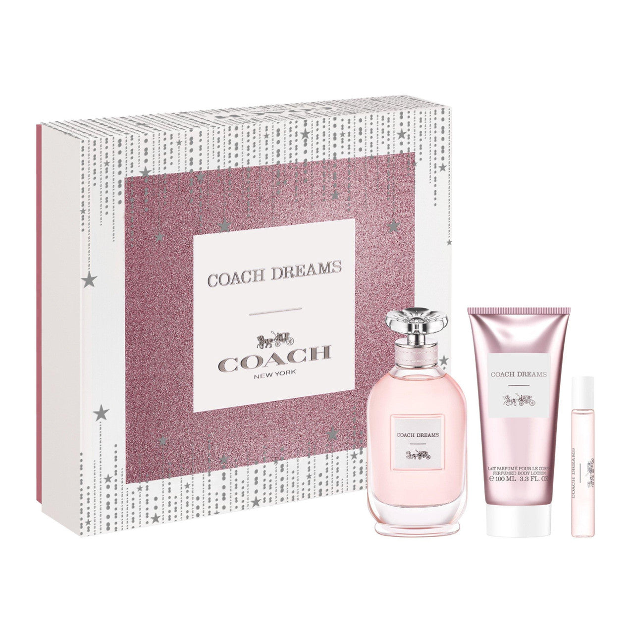 Coach Dreams 3-Piece Gift Set for Women (3 Oz EDP, Mini EDP & Body Lotion)
