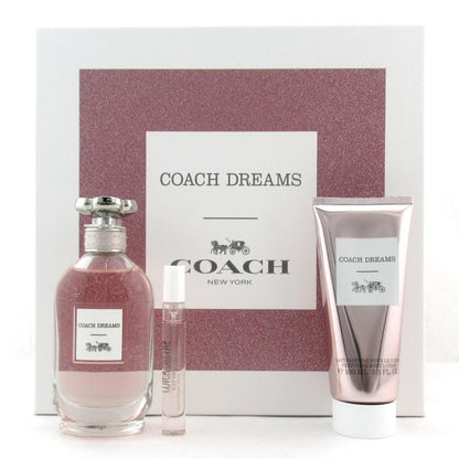 Coach Dreams 3-Piece Gift Set for Women (3 Oz EDP, Mini EDP & Body Lotion)