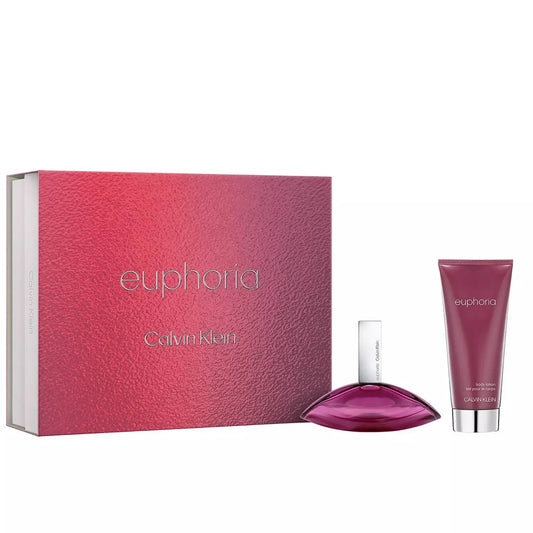 Calvin Klein Euphoria 2-Piece Gift Set for Women (1.7 Oz EDP & Body Lotion)