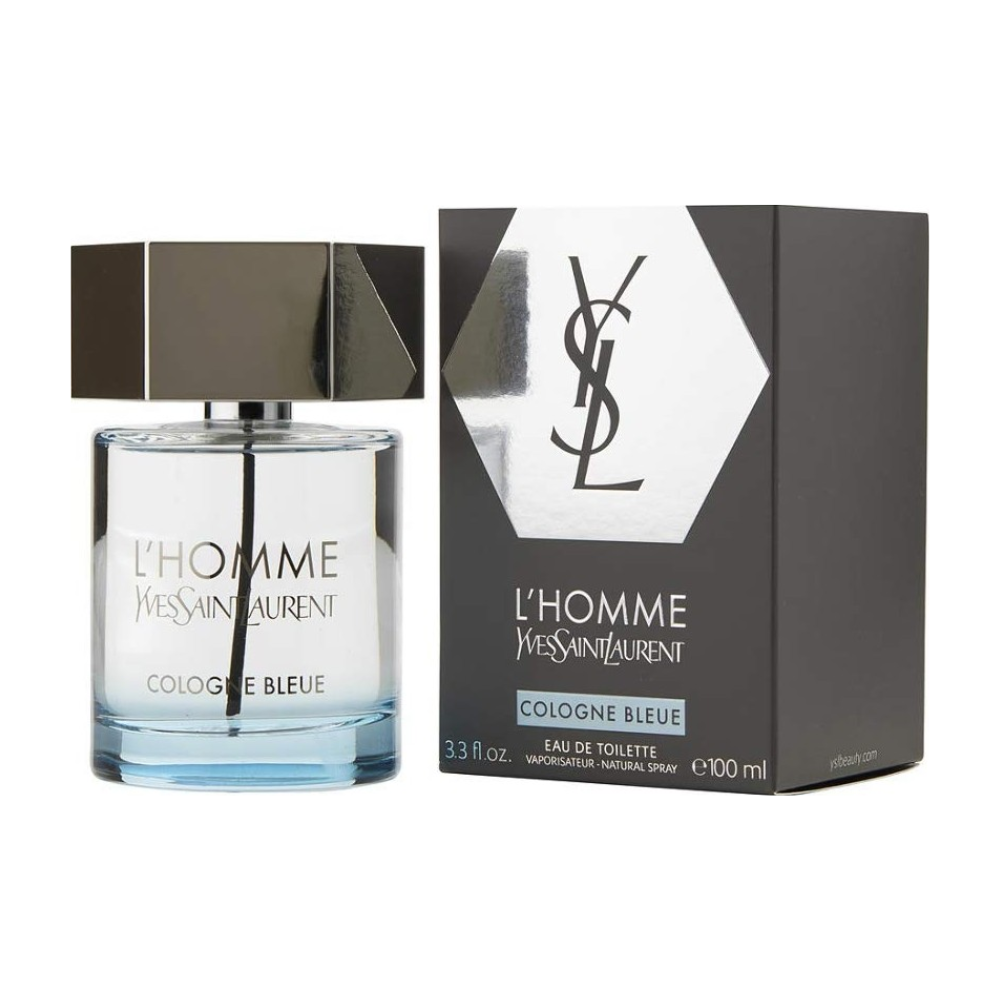 Yves Saint Laurent L'Homme Cologne Bleue Eau de Toilette for Men 3.4 oz