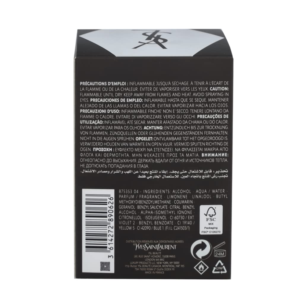 Yves Saint Laurent L'Homme Le Parfum for Men – 3.3 oz / 100 ml