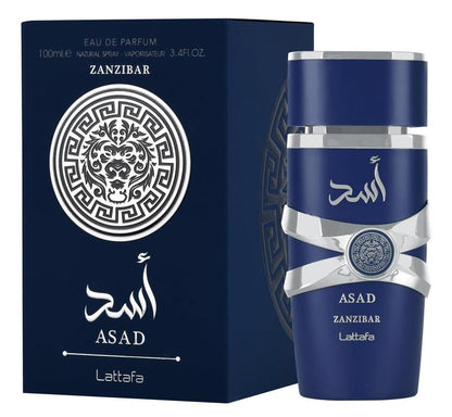 Lattafa Asad Zanzibar for Men Eau de Parfum Spray - 3.4 oz Fragrance Perfume