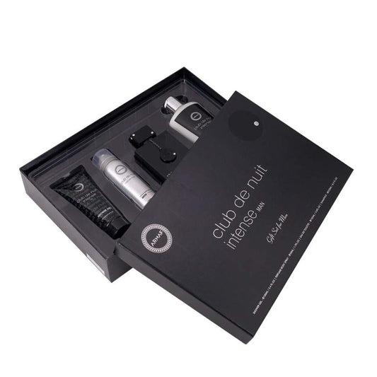 Armaf Club de Nuit Intense Men 4PC Gift Set for Men (3.6 oz EDT + 1.7 oz Perfume Body Spray + 3.4 oz Shower Gel + 8.4 oz Shampoo) Bodycare Scented Set