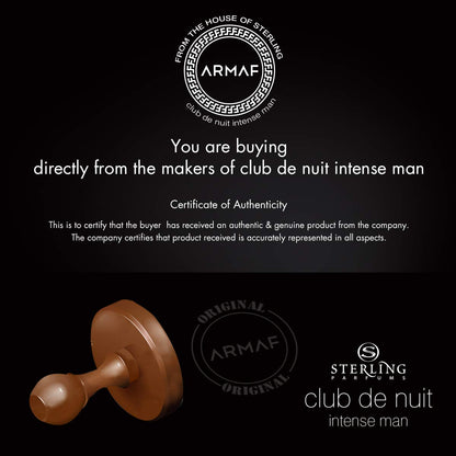 Armaf Club De Nuit Intense 2-Pcs Gift Set for Men - (3.6 oz EDT Spray + 6.8 oz Body Spray)