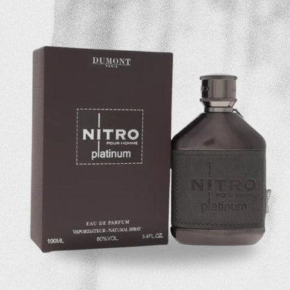 Dumont Nitro Platinum Eau de Parfum Spray for Men - 3.4 oz / 100 ml