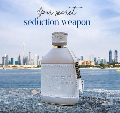 Dumont Nitro White Eau De Parfum For  Men - 3.4 oz Spray