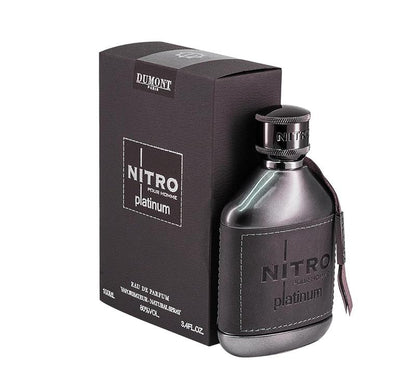 Dumont Nitro Platinum Eau de Parfum Spray for Men - 3.4 oz / 100 ml