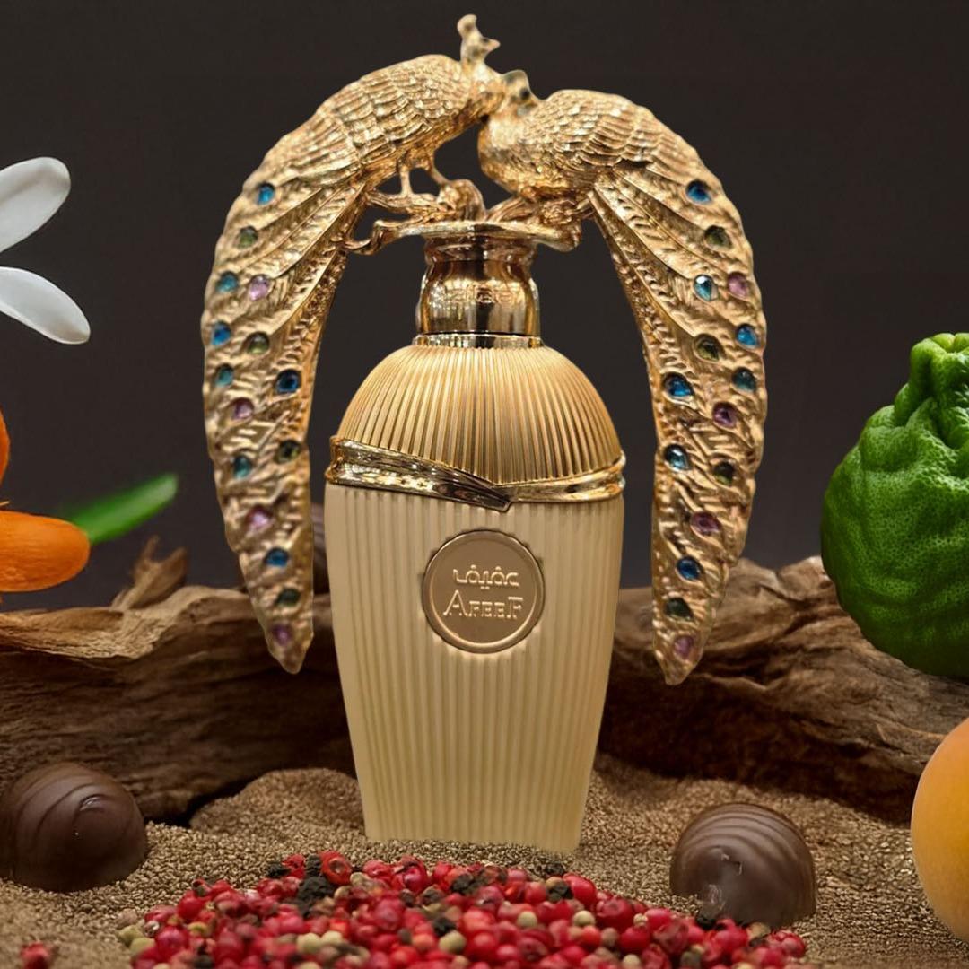 Lattafa Afeef for Unisex Eau de Parfum Spray - 3.4 oz / 100 ml Fragrance Peach