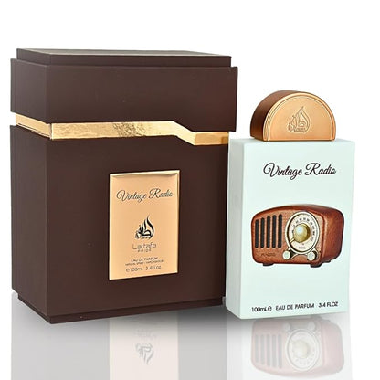 Lattafa Pride Vintage Radio Eau de Parfum Spray for Unisex 3.4 oz / 100 ml