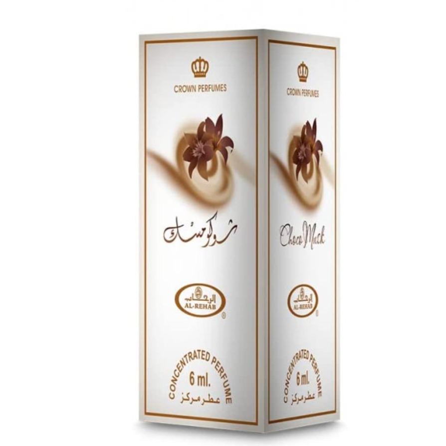 Choco Musk Concentrated Perfume Oil Roll-On by Al Rehab - 0.2 oz / 6 ml Fragrance Vanilla