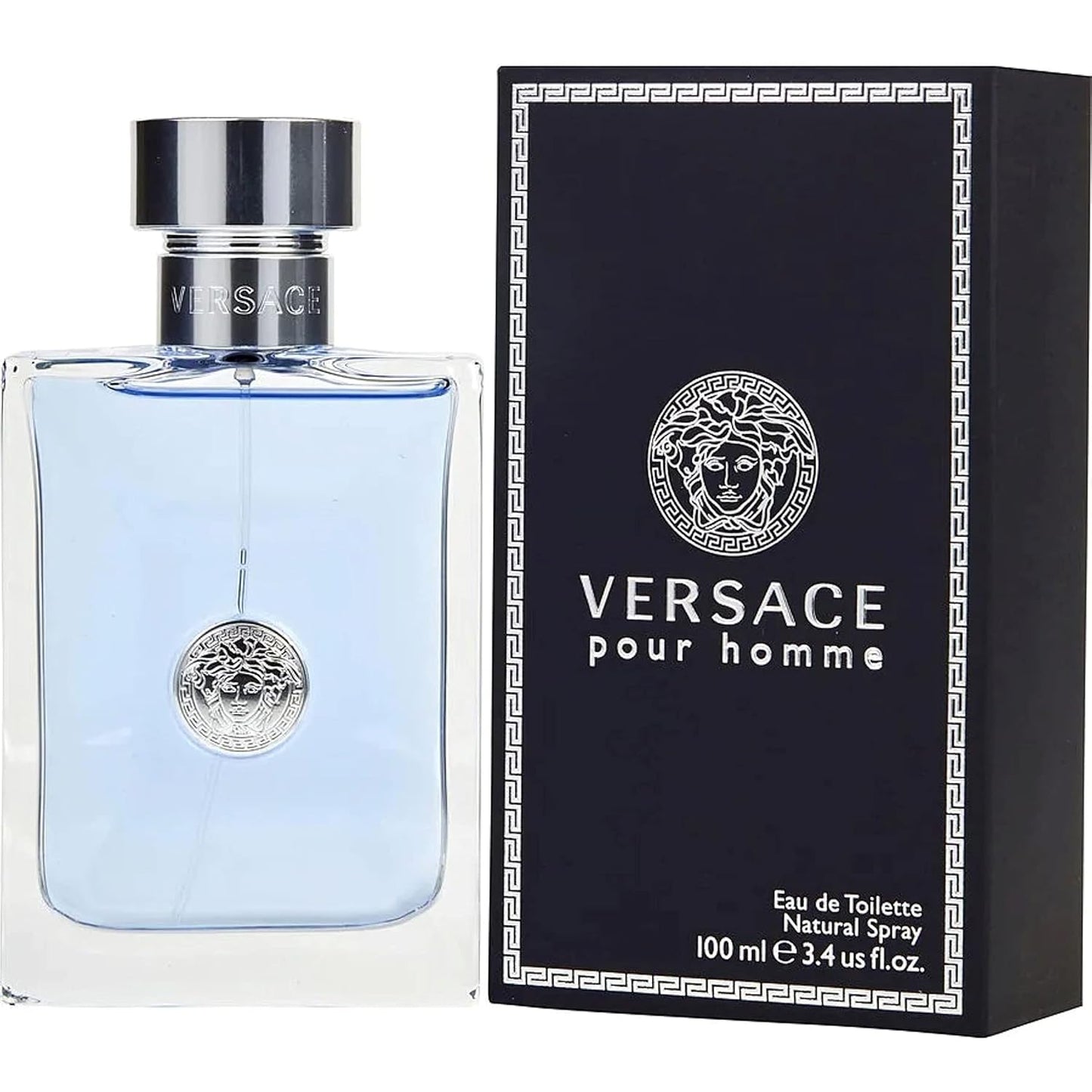 Versace Pour Homme Eau de Toilette for Men 3.4 oz / 100 ml