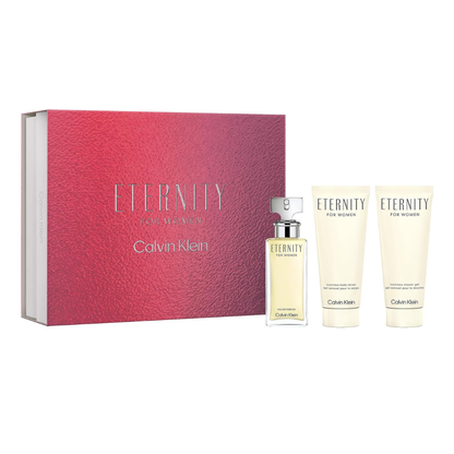 Calvin Klein Eternity for Women 3-Piece Gift Set – Eau de Parfum, Body Lotion & Body Wash