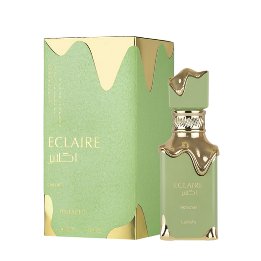 Lattafa Eclaire Pistache Eau de Parfum Spray for Women 3.4 oz